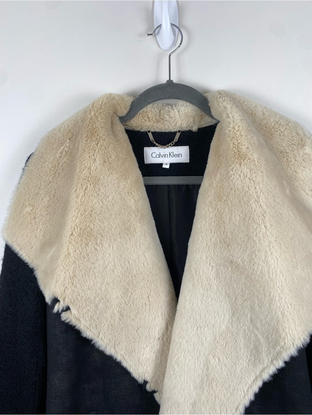 Calvin Klein Black Coat Women's Small - Picture 3 of 8